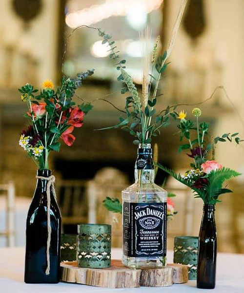 whiskey bottle vase ваза для бутылки виски