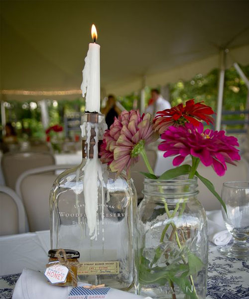 whiskey bottle candle holder подсвечник для бутылки виски