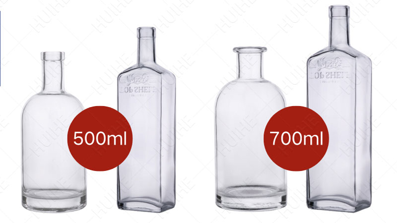 700ml vs 500ml Liquor Bottles - 70cl vs 50cl classic liquor bottle Бутылки для спиртных напитков емкостью 700 мл и 500 мл — классическая бутылка для спиртных напитков емкостью 70 мл и 50 мл