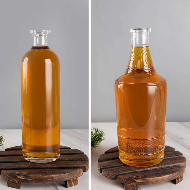 Квадратный раунд 50cl 75cl 1l водка стеклянные бутылки для продажи