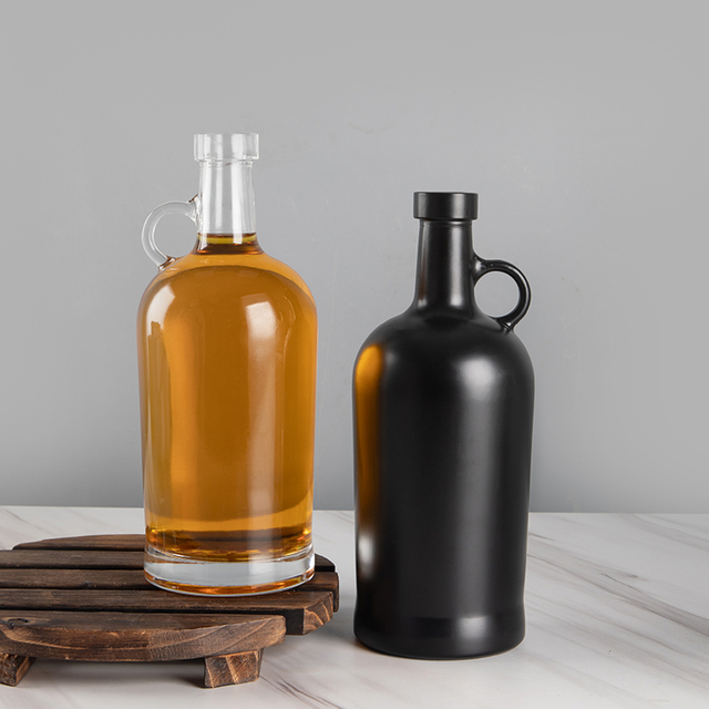 Bescoke Black White Clear 75cl Allock Glass Bottles