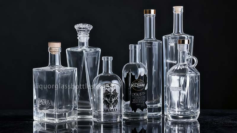 Различные размеры бутылок виски-3