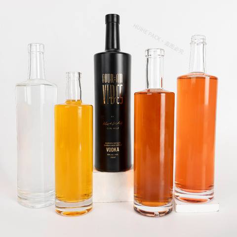 Кендо Золото, штампованные 750 мл бутылки с черным чистым стеклянным стеклянностью