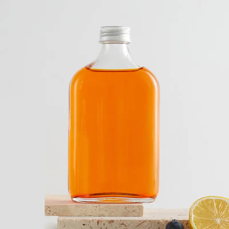 Стеклянные плоские бутылки для спиртных напитков