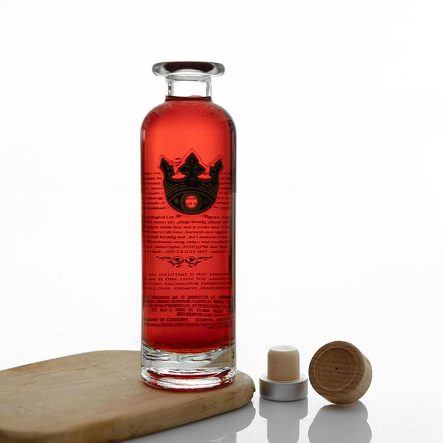 75cl круглый стеклянный ликер с пробкой стопором