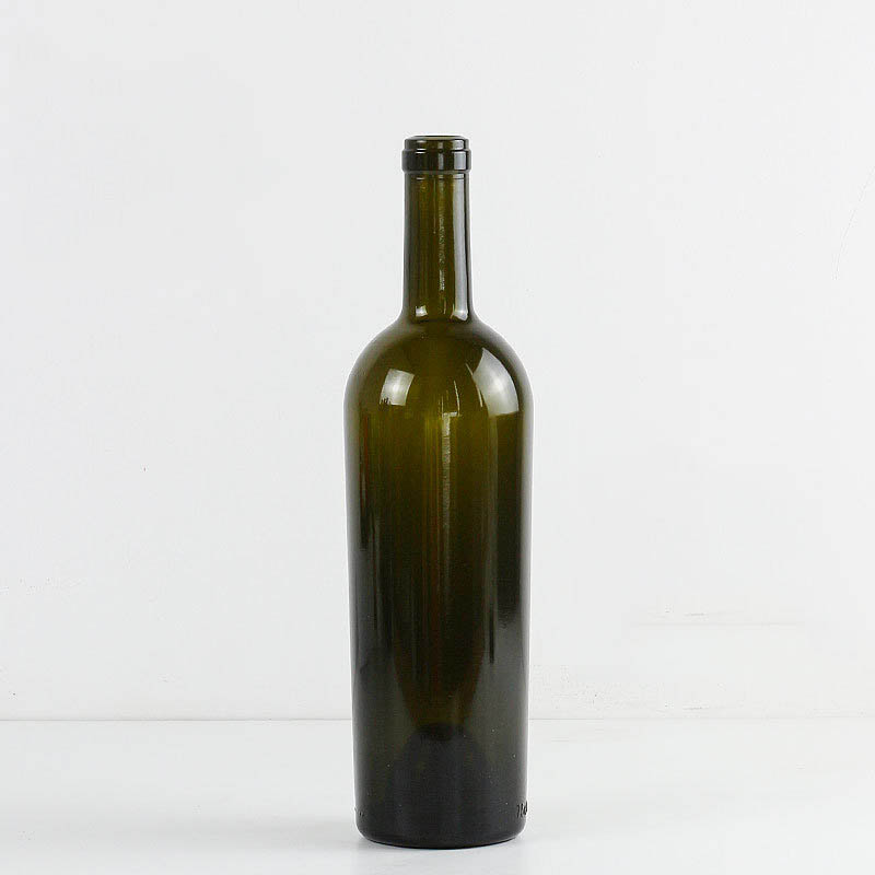 Стеклянная бутылка для вина Бордо емкостью 750 мл