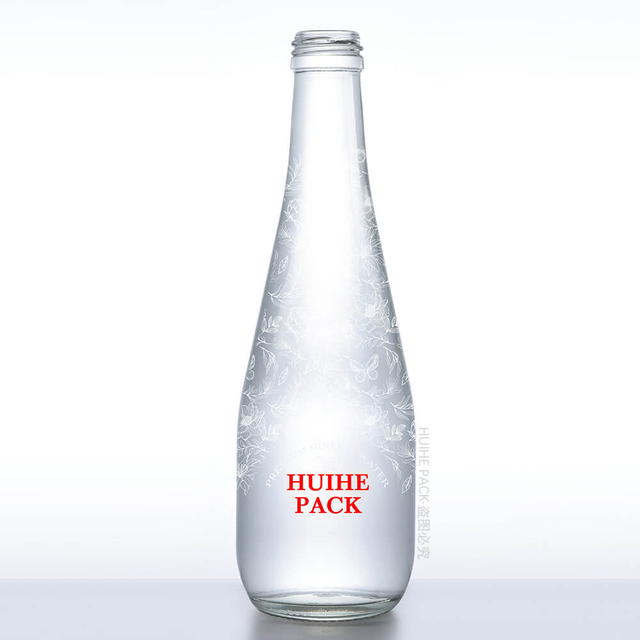 Стеклянная бутылка для питьевой воды объемом 330 мл с винтовой крышкой, не содержащая BPA 