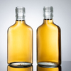 125 мл оптовая продажа плоских стеклянных бутылок для ликера с завинчивающейся крышкой