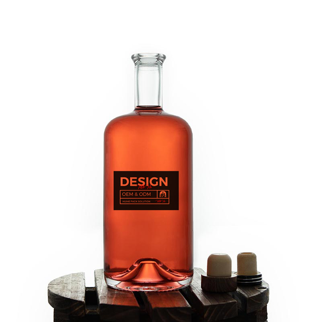 75cl Round пустая стеклянная бутылка текилы