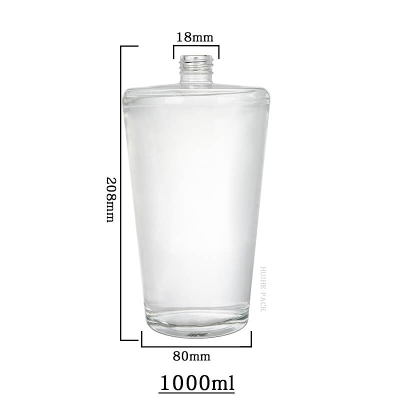 Taper Cylinder Liquor Bottle capacity Емкость бутылки с конусным цилиндром