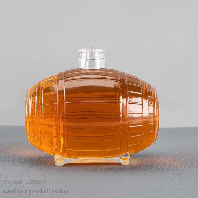 Изготовленная на заказ уникальная стеклянная бочонка, бутылка, бочонок, виски, водка, упаковка ликера