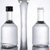 Маленькие бутылки для алкоголя из прозрачного кремневого стекла, 50 мл, оптом