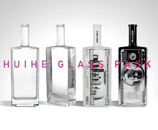 Смелый брендинг: плоская квадратная бутылка на заказ для зерновых спиртных напитков