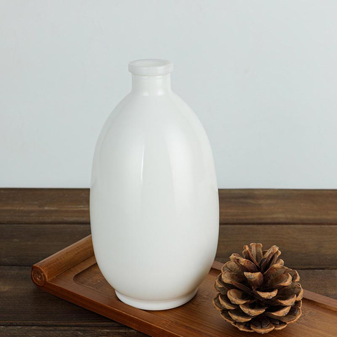 50CL Круглая стеклянная бутылка для спиртных напитков из опалового стекла