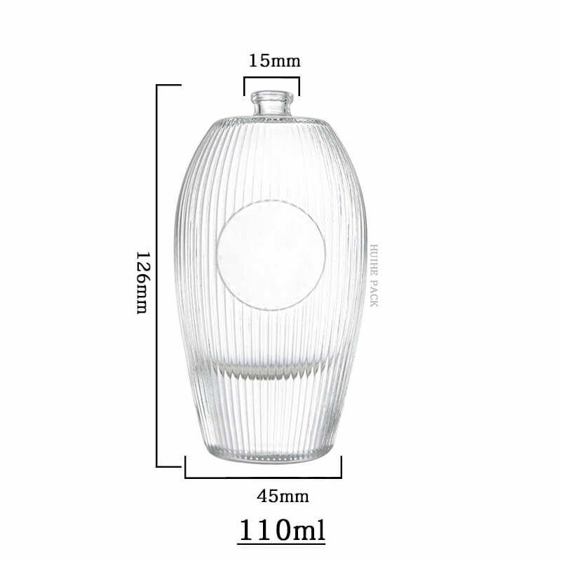 oval vertically-ribbed liquor bottle-capacity овальная вертикально-приподнятая бутылочная способность ракурса