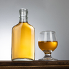 125 мл оптовая продажа плоских стеклянных бутылок для ликера с завинчивающейся крышкой