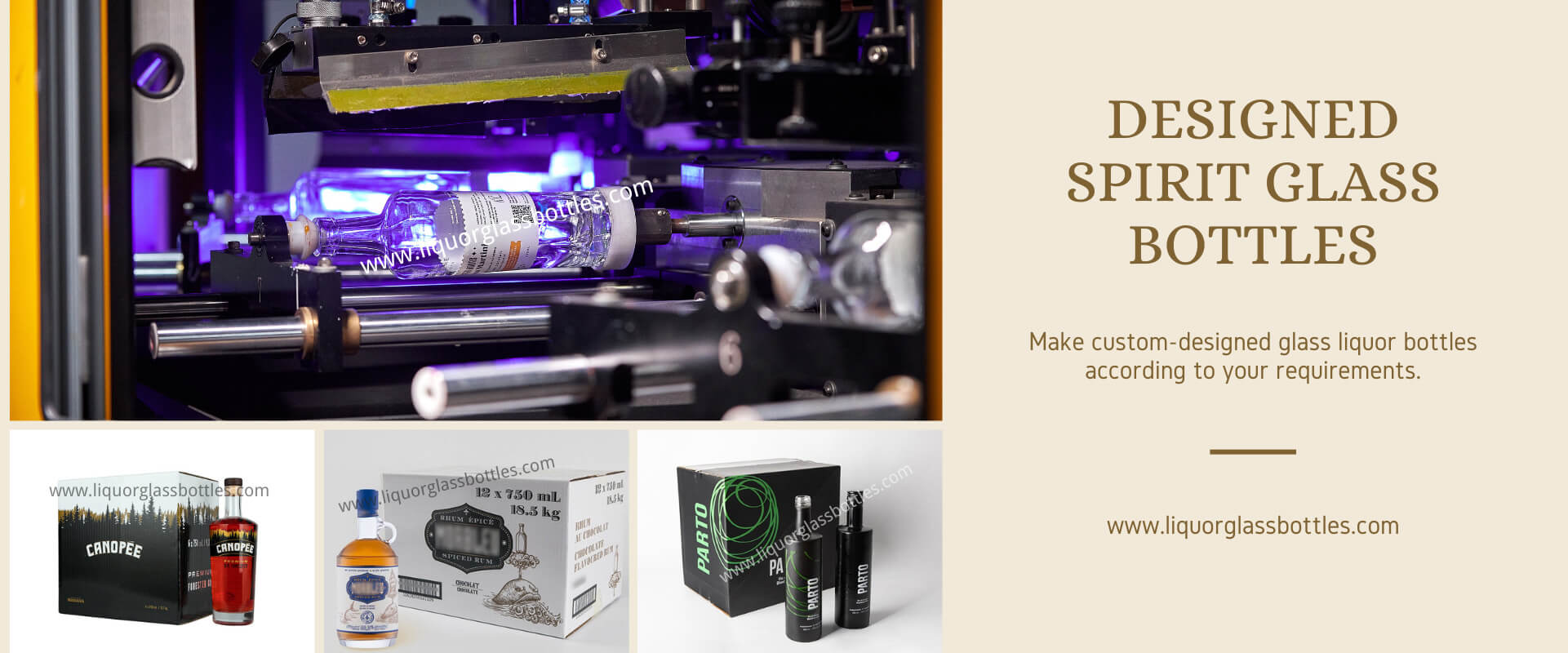 дизайн стеклянных бутылок спирта