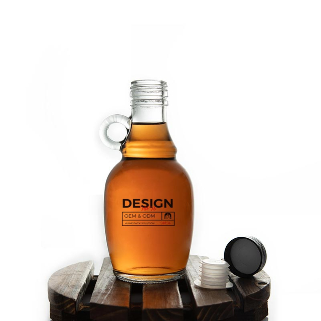 Стеклянная бутылка для аперитива объемом 500 мл с ручкой