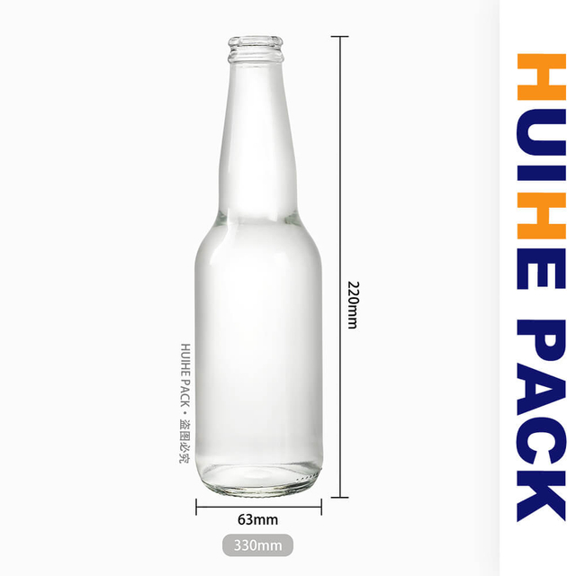 330 мл кремневые прозрачные бутылки для фруктового пива и яблока с твердым сидром