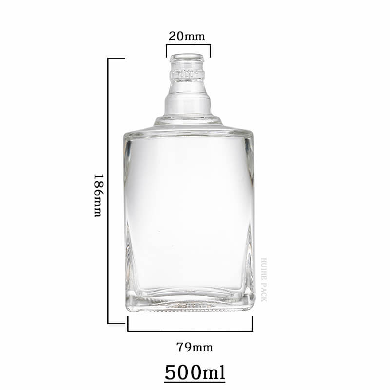 square bottom and round shoulder liquor bottle-capacity квадратный нижний и круглый плечевой ликер.