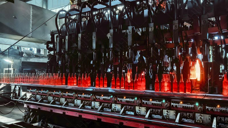 Ребрышки на дне пивных бутылок - линия по производству пивных бутылок