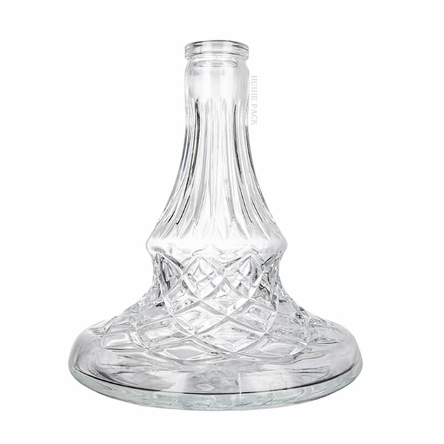 Бутылка с ликером с широким дном с алмазом - узорчатым тиснением