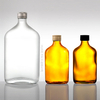 200 мл 700 мл стеклянная янтарная прозрачная бутылка для ликера с завинчивающейся крышкой