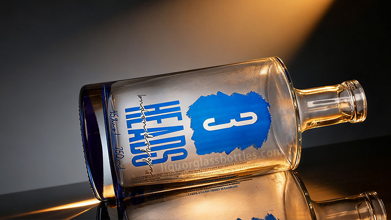 водка против виски-стакан-бутылка виски