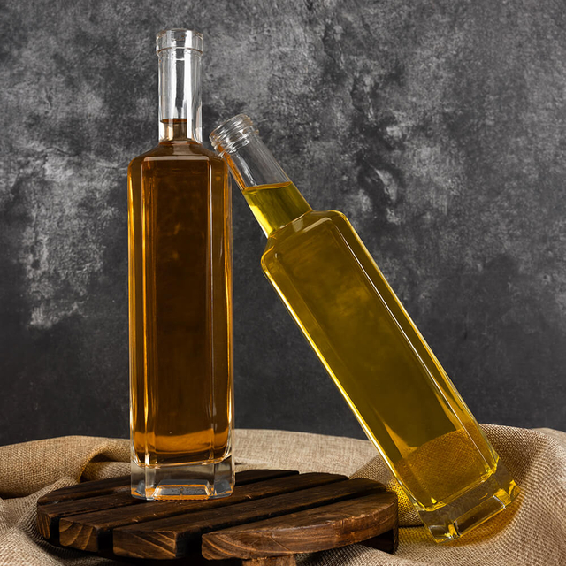 Длинная шея высокая тонкая 500 мл спирала стеклянная бутылка