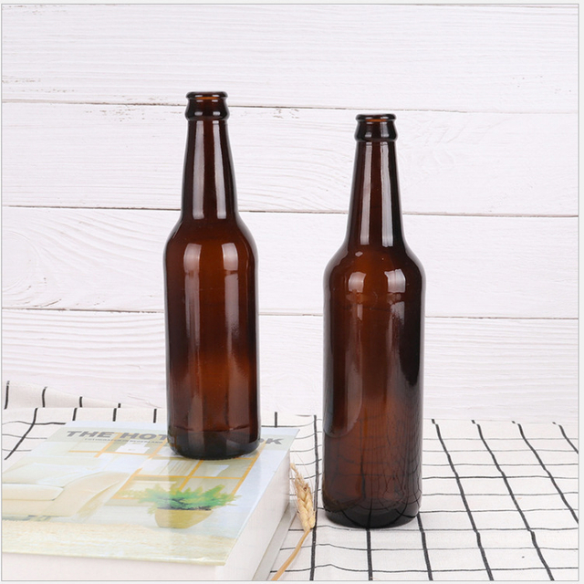 Янтарно-зеленые синие стеклянные бутылки для пивоварения