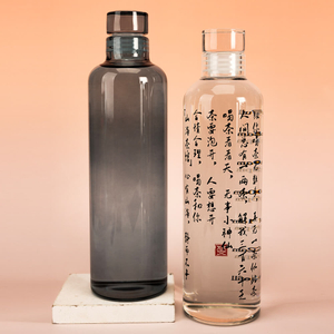 Изготовленная на заказ печать логотипа из боросиликатного стекла для питьевой воды для продажи