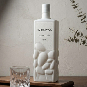 Индивидуальная бутылка для квадратного стекла 750 мл.