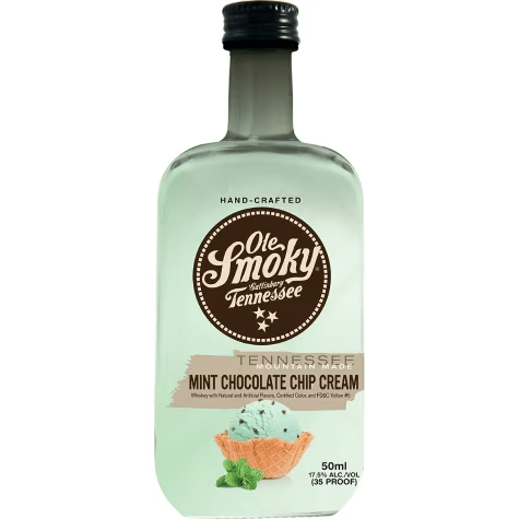 Бутылка Ole Smoky Mint Chocolate Chip, виски-крем, 50 мл