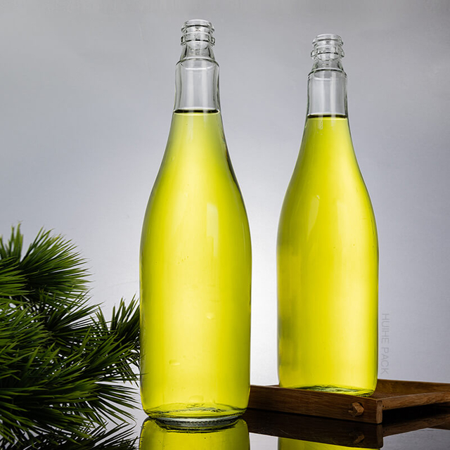 785 мл стеклянная бутылка для фруктового сока с коронной крышкой