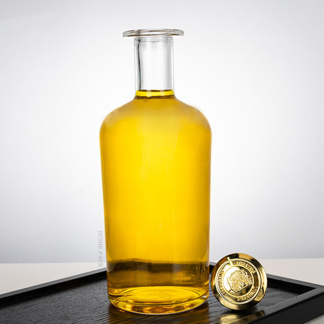 750 мл длиной шеи круглый плечевой стеклянный ликер